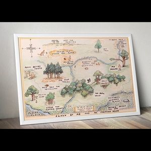 Winnie the Pooh 100 Acre Woods Map